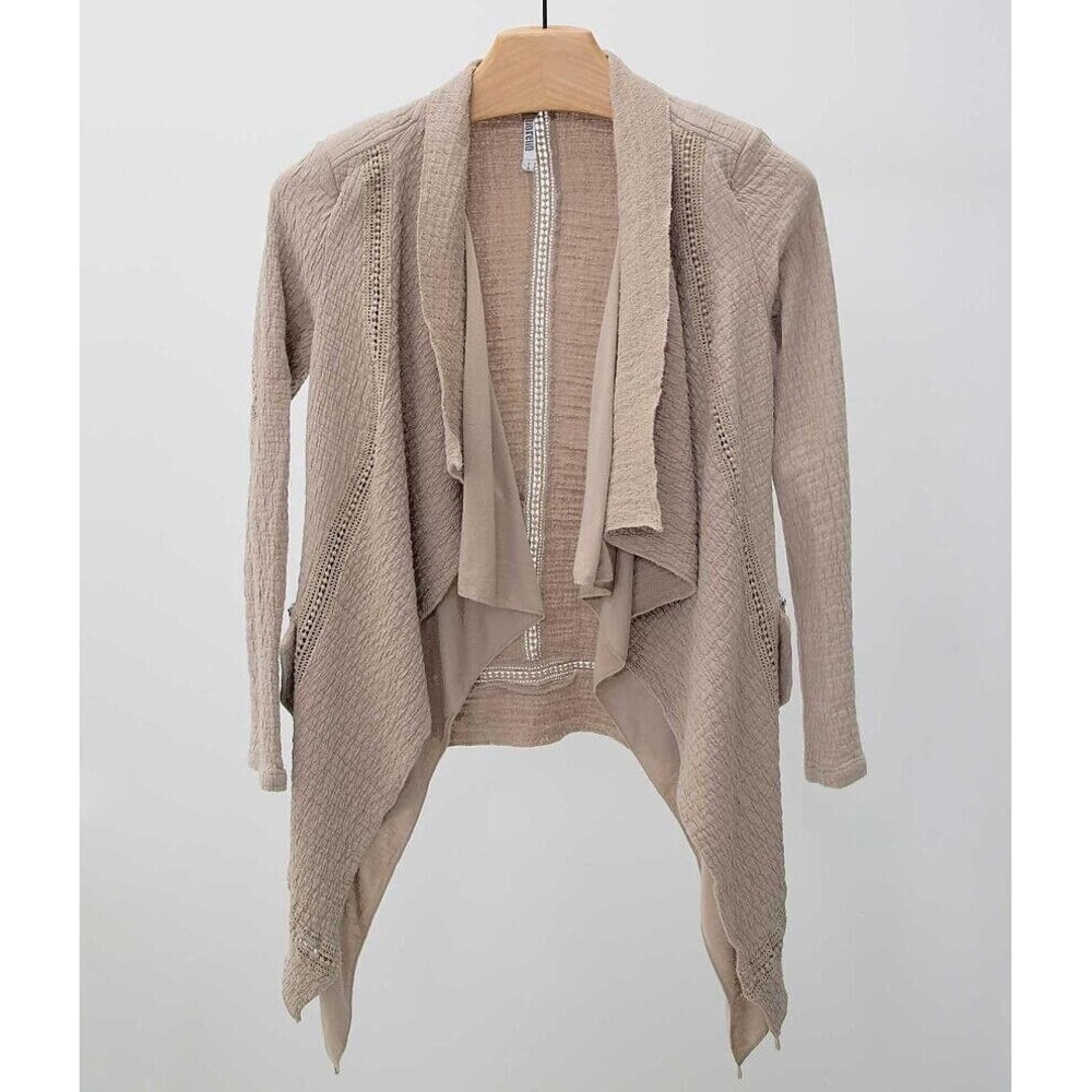 Buckle Women's Size Medium Monoreno Pieced‎ Blazer In Taupe